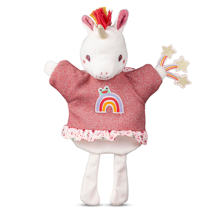 Lilliputiens – Handpuppe – Lena, das Einhorn – Interaktives Spielzeug für Kinder – Zum Erzählen lust