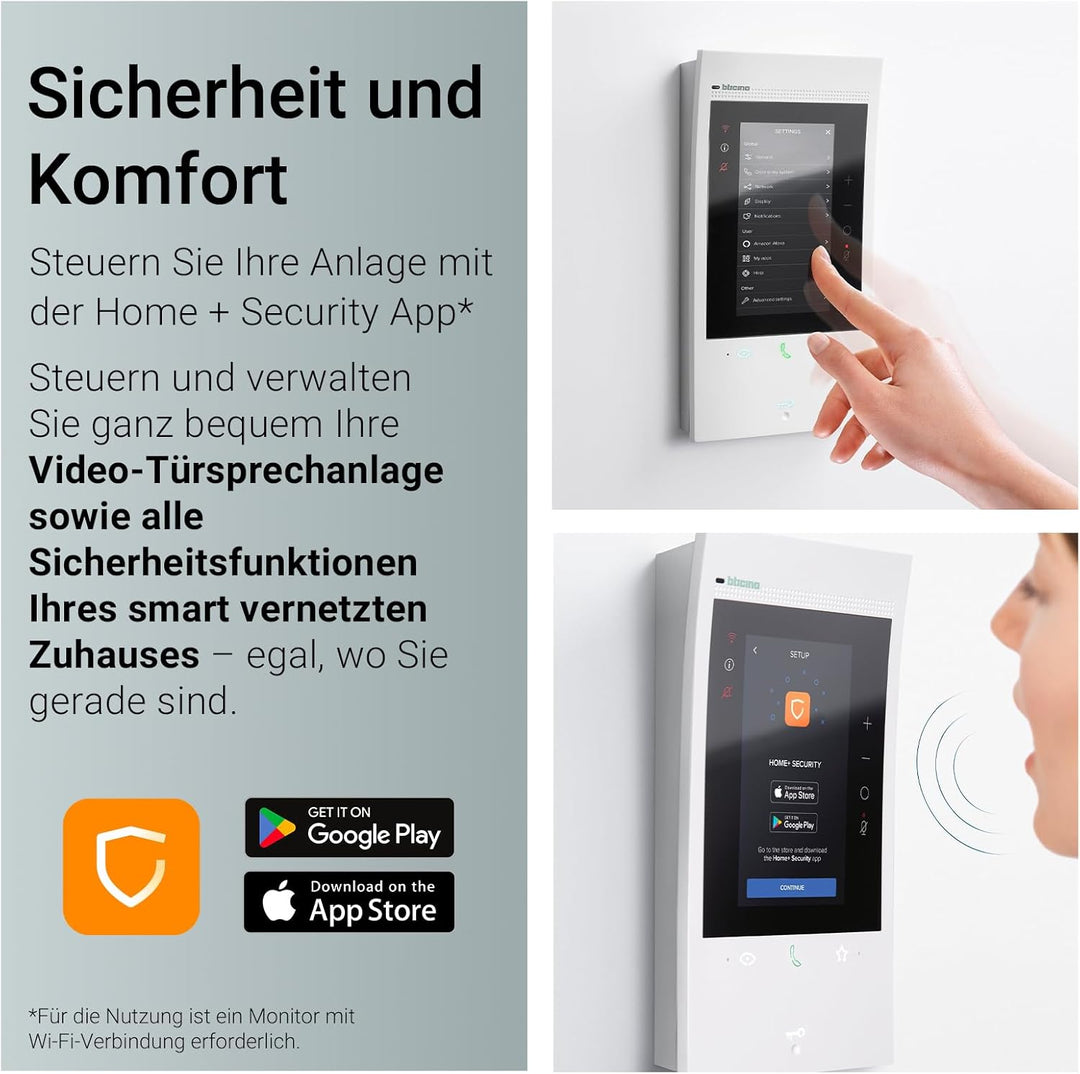 BTICINO, Classe 300EOS with Netatmo, erste smarte Wi-Fi-Video-Innenstelle mit integriertem Alexa-Spr