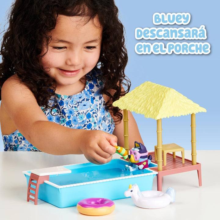 Bluey BLY22000 Playset Pool, bunt, Talla única
