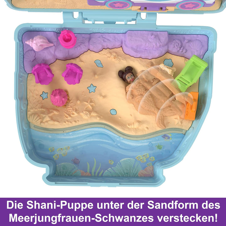 Polly Pocket Urlaub am Hundestrand Schatulle - Roadtrip-Abenteuer mit 2 Puppen, 12 Accessoires ultim