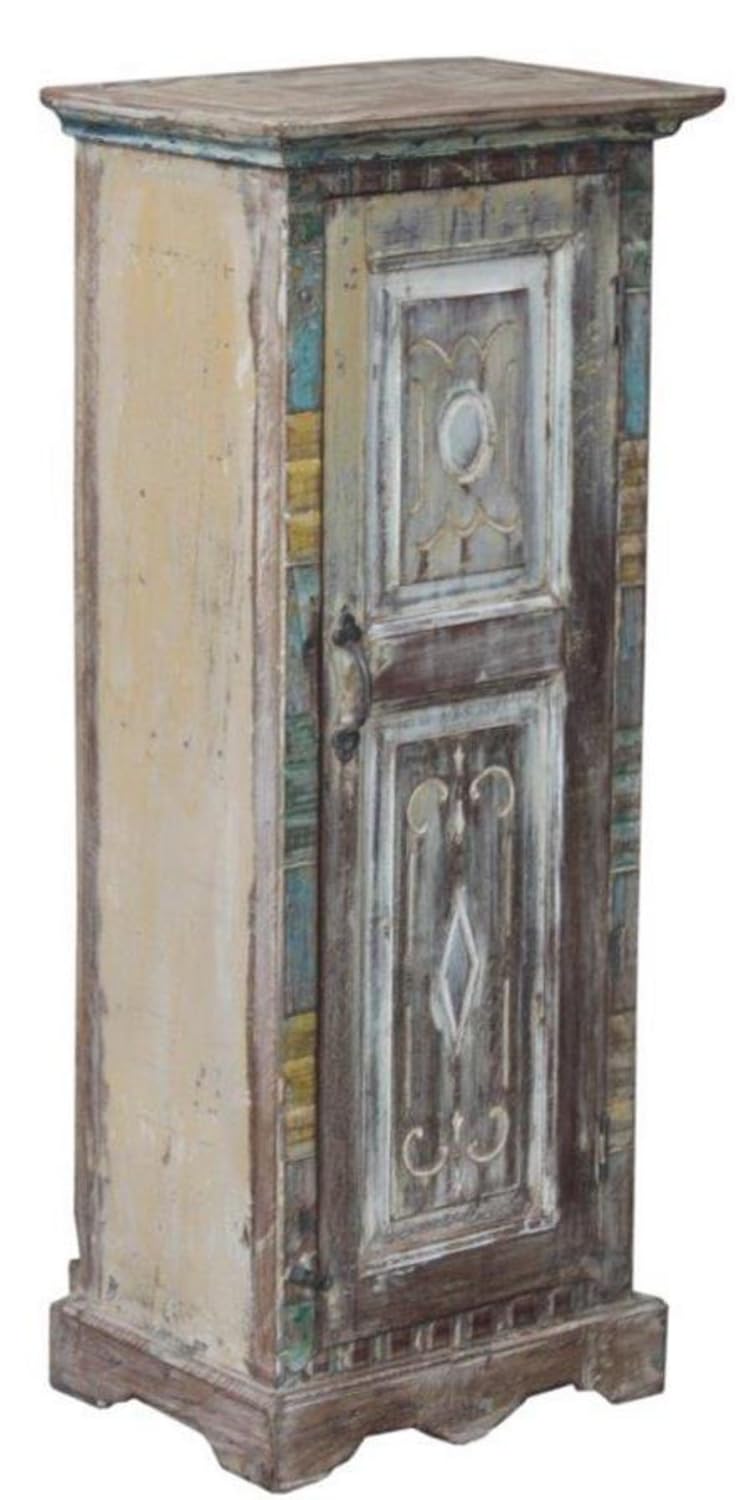 GURU SHOP Vintage Beistellschrank, Kommode, Nachttischschrank, Flurschrank - Modell 102, 102x42x28 c