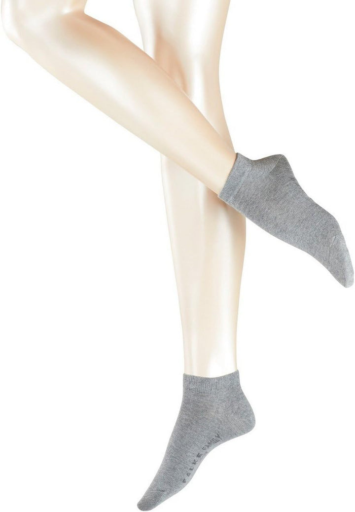 FALKE Damen Kurzstrumpf Family 3er Pack, Grösse:39-42;Farbe:Light Grey Melange (3399)