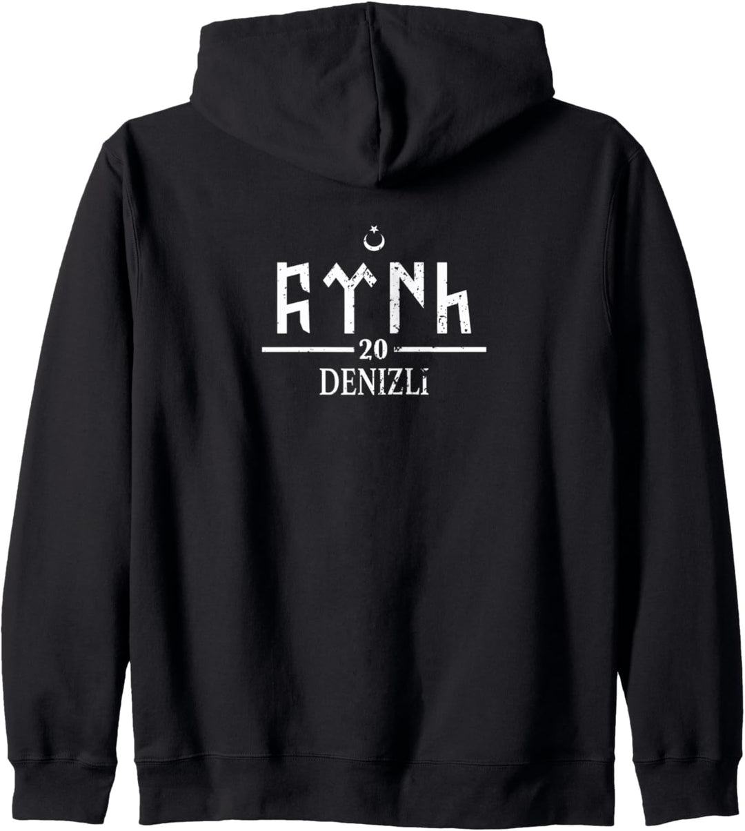 Denizlili Denizli 20 Göktürk Schrift Göktürkler Türkei Kapuzenjacke