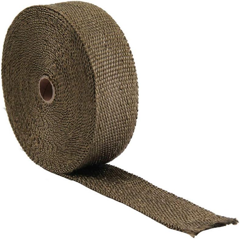 Mintice 5CM X 10M Fiberglas Titan Hitzeschutzband Auspuffband Auspuff Hitze Wickel Schild Hülle Auto
