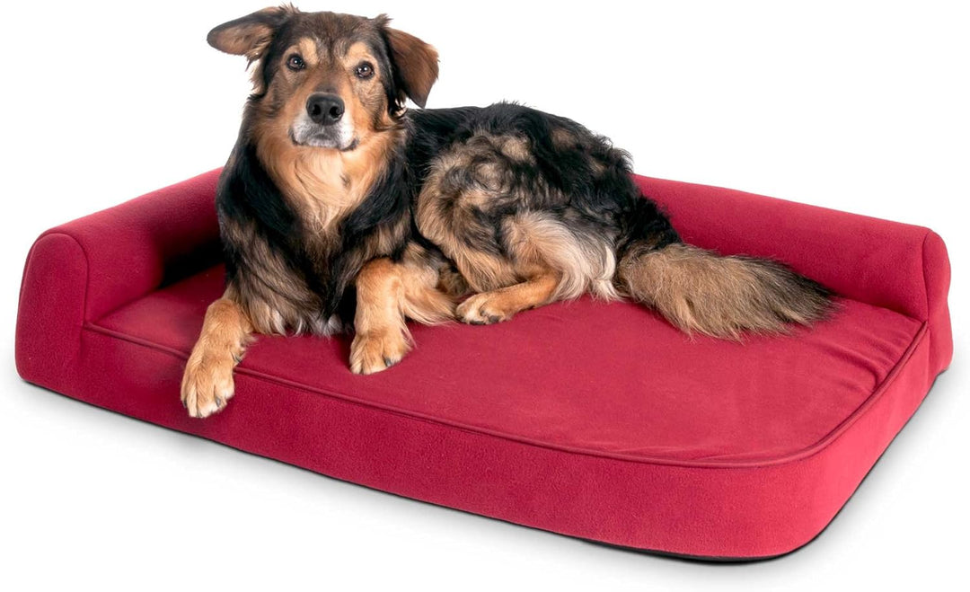 Karlie Kissen Ortho Visco L: 80 cm B: 60 cm H: 21 cm rot