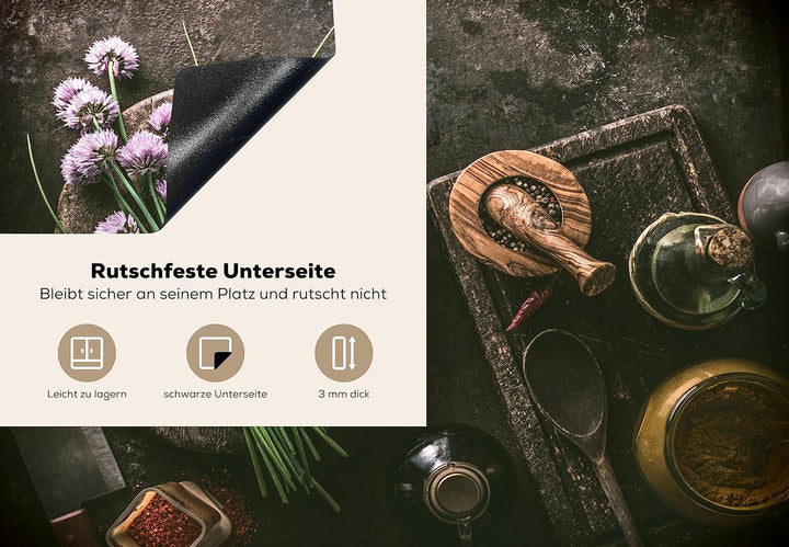 KitchenYeah© Herdabdeckplatte Einteilig Ceranfeld Abdeckplatte Küche Deko Ceranfeldabdeckung Herdabd