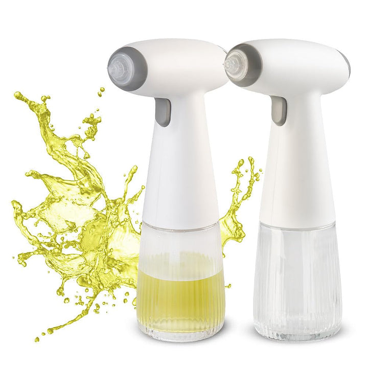 Rosenstein & Söhne Flasche für Essig und Öl: 2er-Set Akku-Nebel-Sprühflasche, Öl & Essig, 180 ml, Ec