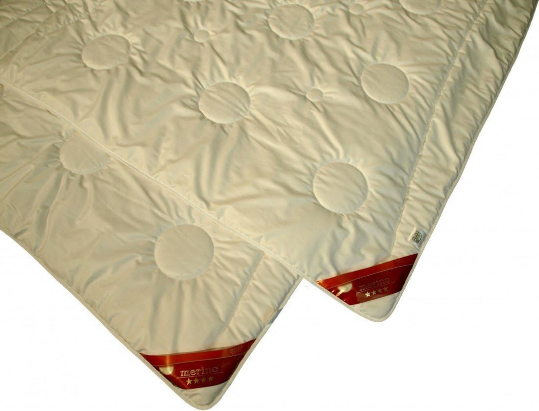 Bettdecke 135 x 200 / 500 g - Extra leichtes Steppbett Garanta mit 100% Merino Füllung - Für den Som