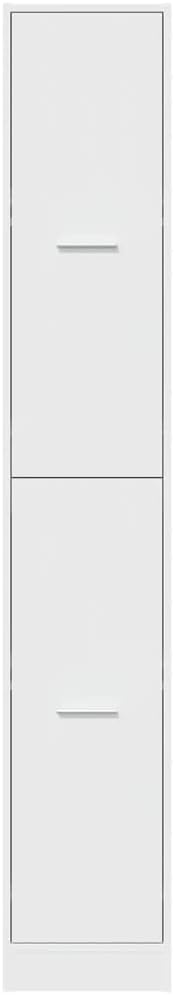 vidaXL Apothekenschrank, weiss, 30 x 41 x 174,5 cm, aus Spanplatte, Apothekenschrank, Apothekenmöbel