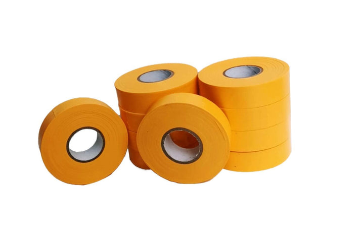 10 Stück Markierungsbänder 100m x 25,4mm x 0,13mm kältebeständig bis -40°C klebfreies Vermessungsban