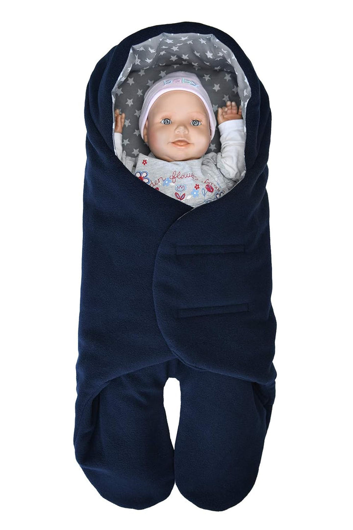 MijaCulture 2 in1 two sided Winter Einschlagdecke Decke Universal für Autositz, für Kinderwagen, Bug