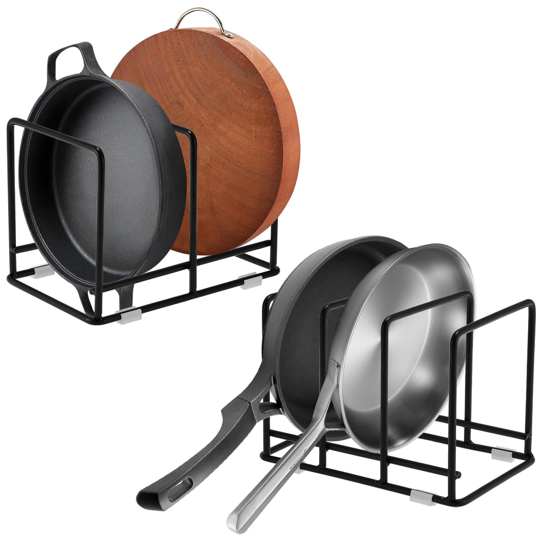 2 Packungen Töpfe und Pfannen Organizer Topfdeckelhalter für Schränke Verbessert Pfannenhalter Kitch