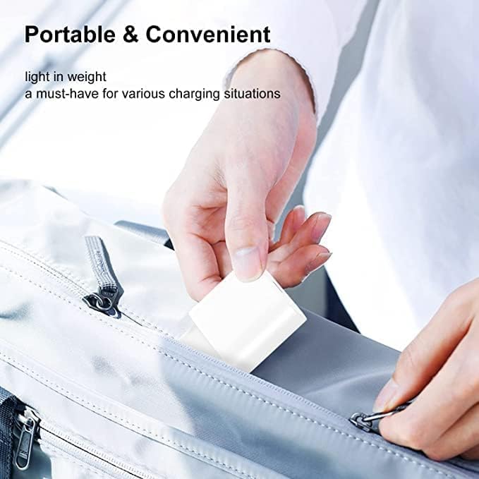 2Pack iPhone Schnellladegerät mit Ladekabel Original, iPhone Schnellladekabel USB C Power Adapter Ty
