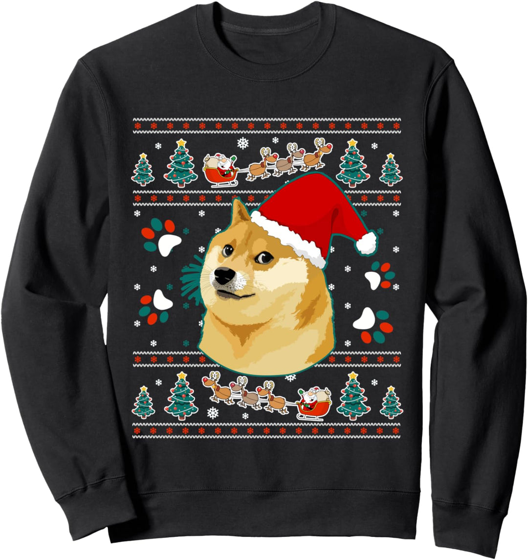 Frohe Weihnachten Akita Mops Hund Sweatshirt