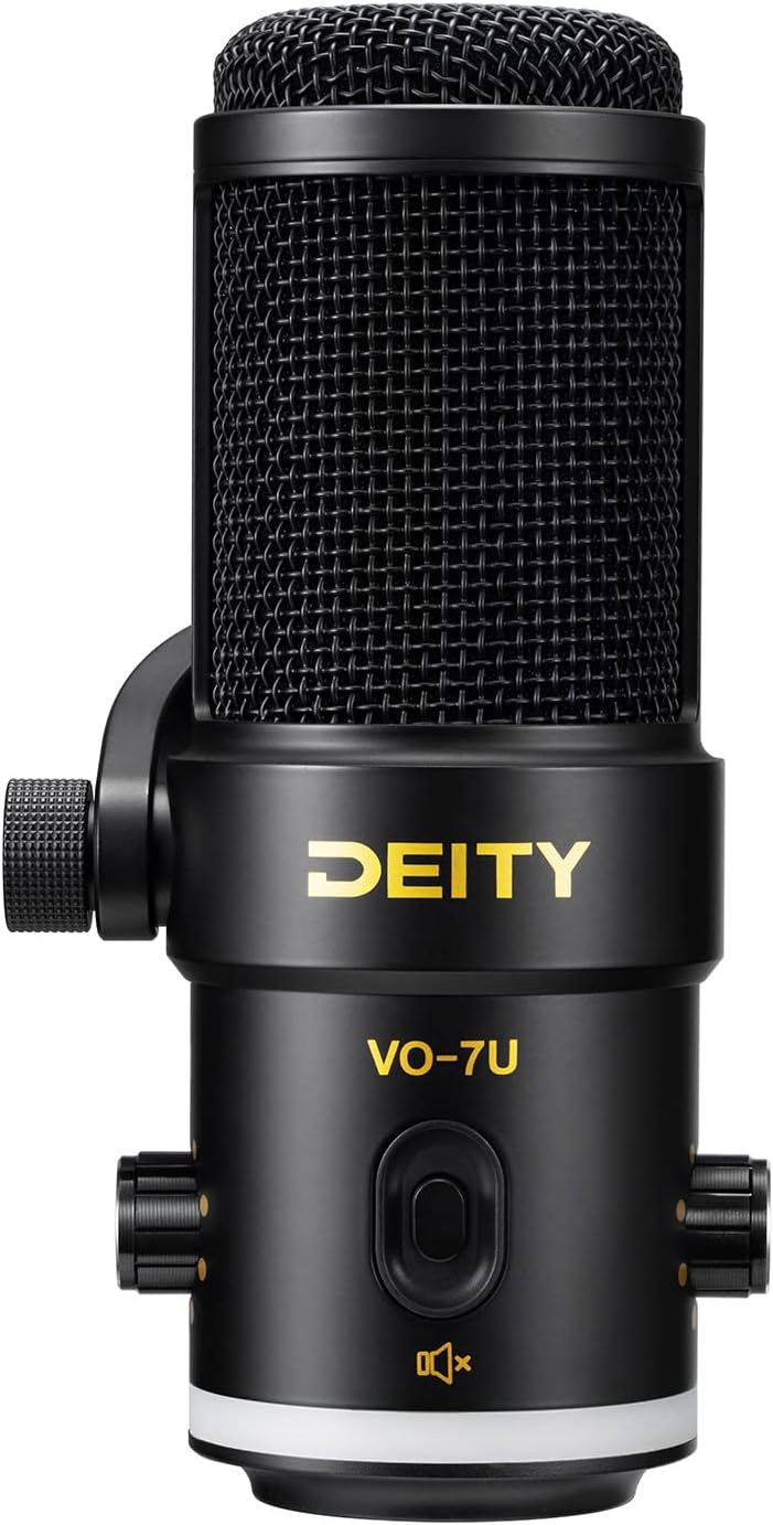 Deity VO-7U Mikrofon: Ganzmetall dynamisches Kondensatormikrofon für Podcasting, Live-Streaming, Gam