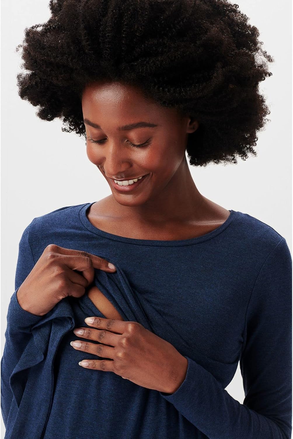 ESPRIT Maternity Damen Nursing Long Sleeve T-Shirt 42 Dark Blue - 405, 42 Dark Blue - 405