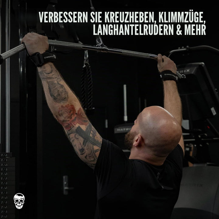 Gymreapers Gewichthebergriffe (Paar) für schweres Powerlifting, Kreuzheben, Rudern, Klimmzüge, mit N