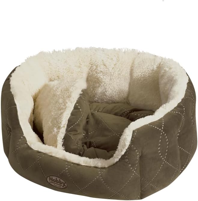 Nobby Komfortbett "CENO" beige / braun L x B x H: 65 x 57 x 22 cm braun L 65 x B 57 x H 22 cm, braun