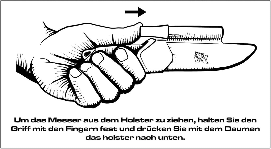 ODENWOLF W-KIDS – Schnitzmesser für Kinder mit süssem Kindermesser-Führerschein – Outdoor Messer Set