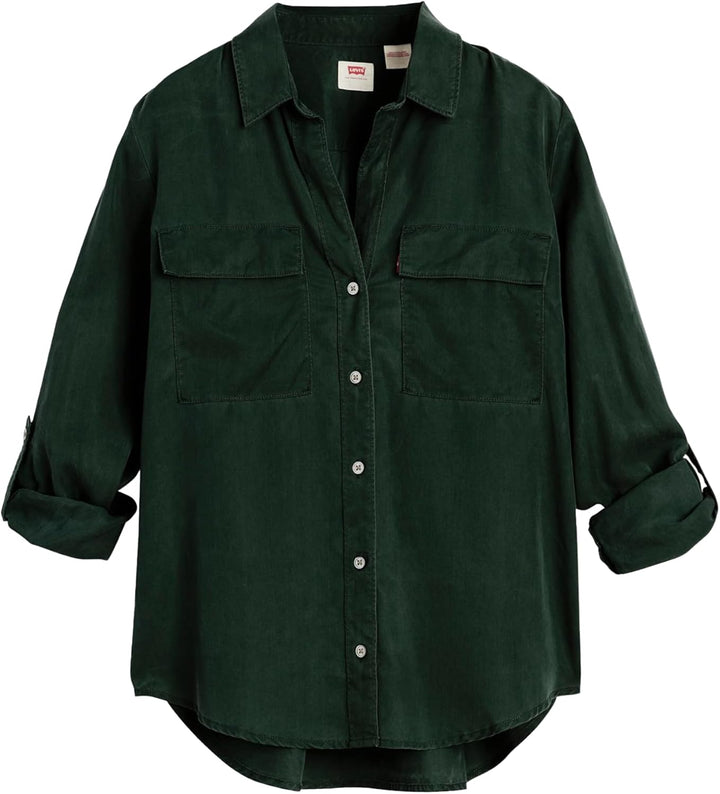 Levi's Damen Doreen Utility Shirt XS Black Sand Gd 1 - Black, XS Black Sand Gd 1 - Black