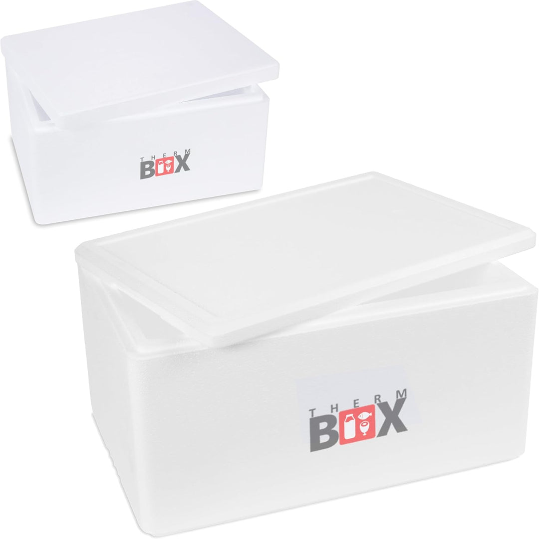 THERM BOX Styroporbox 37L bis 83L Verschiedene Grössen Isolierbox Thermobox Kühlbox Warmhaltebox Wie