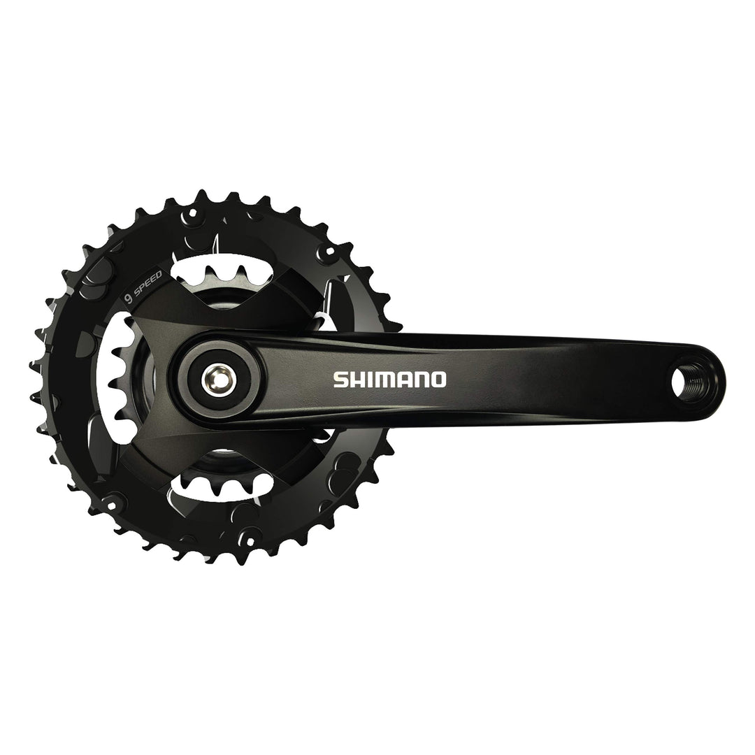 SHIMANO Bielas Altus 9x2v 175mm 36/22 +3mm Krubelgarnitur, schwarz, 36/26
