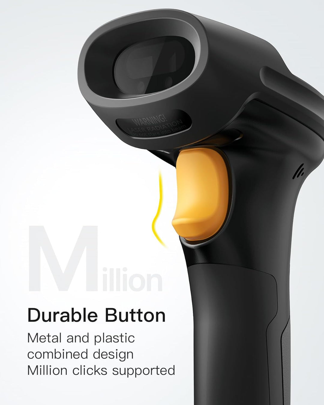 Inateck Wireless Barcode Scanner 2.4 GHz, 35 m Reichweite, automatisches schnelles und präzises Scan