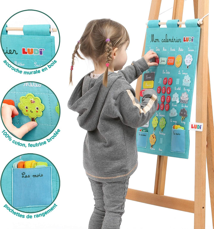 Ludi - Basic Kalender Blau, Blau