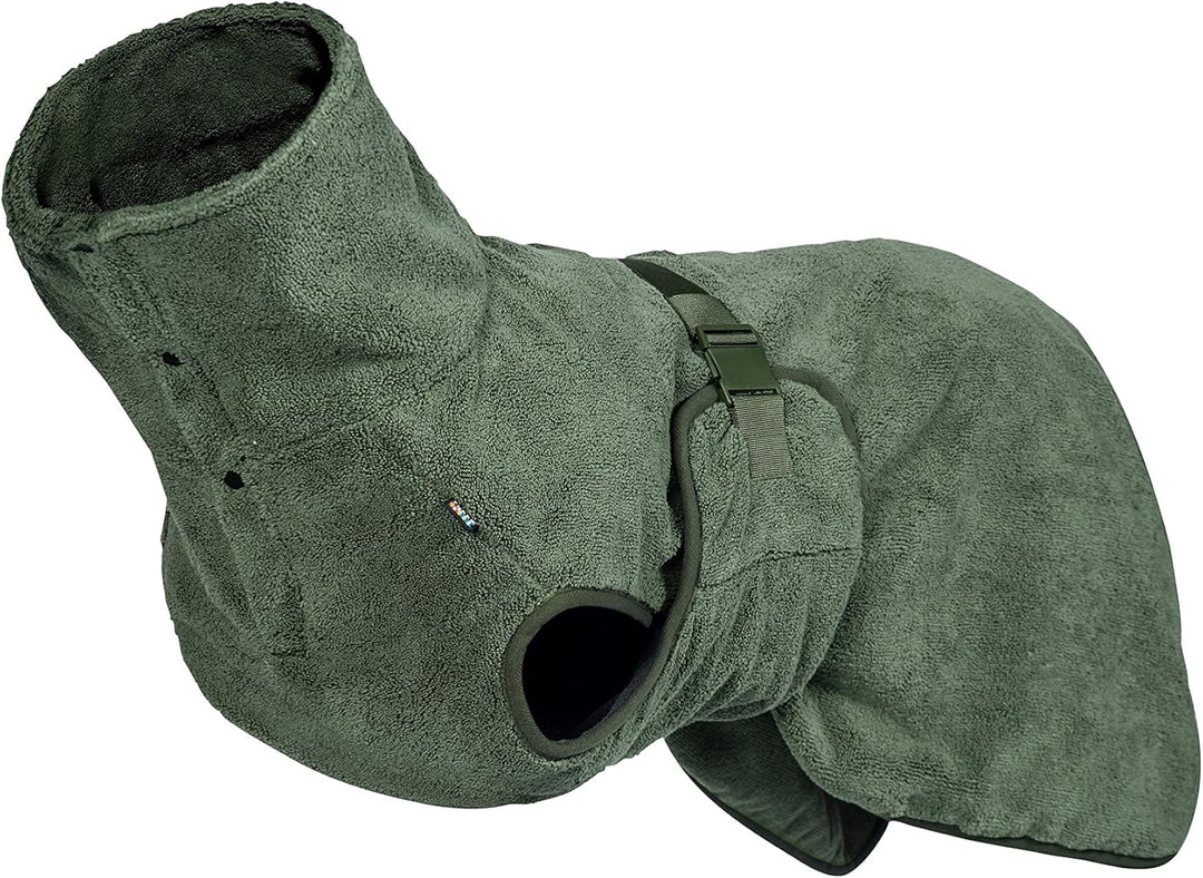 Rukka Pets Medea ECO Bademantel für Hunde Dunkel Olivgrün XXS XXS Dunkel Olivgrün, XXS Dunkel Olivgr