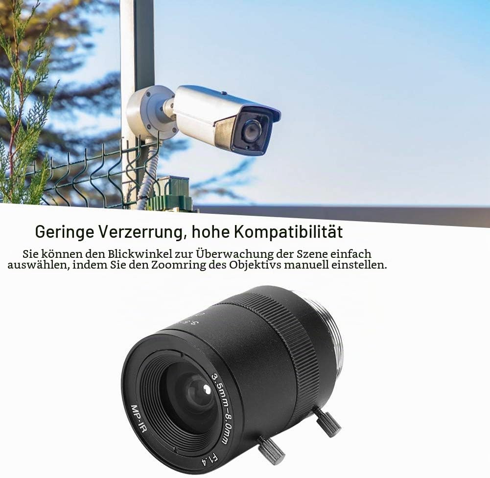3,5–8 Mm Objektiv mit Manueller Blende Kameraobjektiv Manuelle Blende CS-Mount CCTV-Überwachungskame