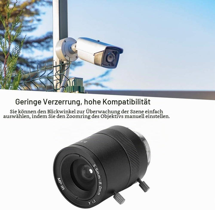 3,5–8 Mm Objektiv mit Manueller Blende Kameraobjektiv Manuelle Blende CS-Mount CCTV-Überwachungskame