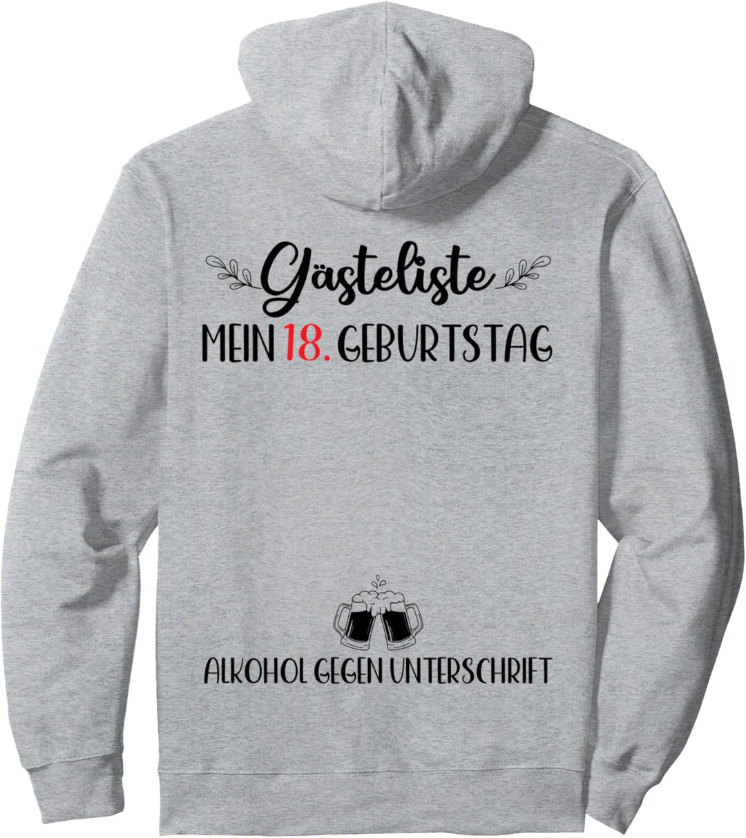 Gästebuch 18. Geburtstag Mann Frau 18 Jahre 18. Geburtstag Pullover Hoodie