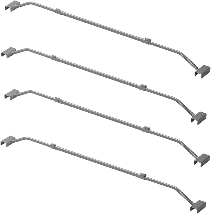 4x Flachplanenbügel Metall für Anhänger Planen, verstellbar 100–155 cm, stabile Planenbügel 2,5 mm,