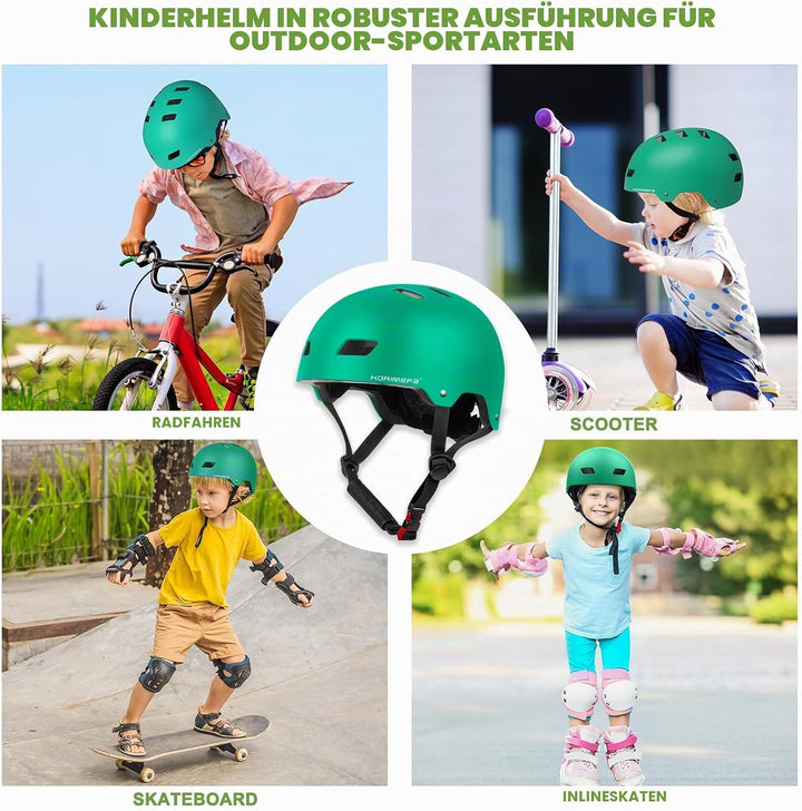 KORIMEFA Kinder Fahrradhelm Kinderhelm Radhelm Sporthelm CE-Zertifizierung für Fahrrad Skateboard Sc