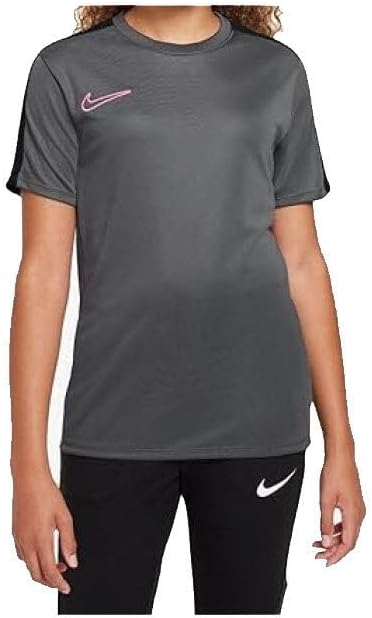 Nike Unisex Kinder T-Shirt Df Acd23 7-8 Jahre Iron Grey/Black/Sunset Pulse, 7-8 Jahre Iron Grey/Blac