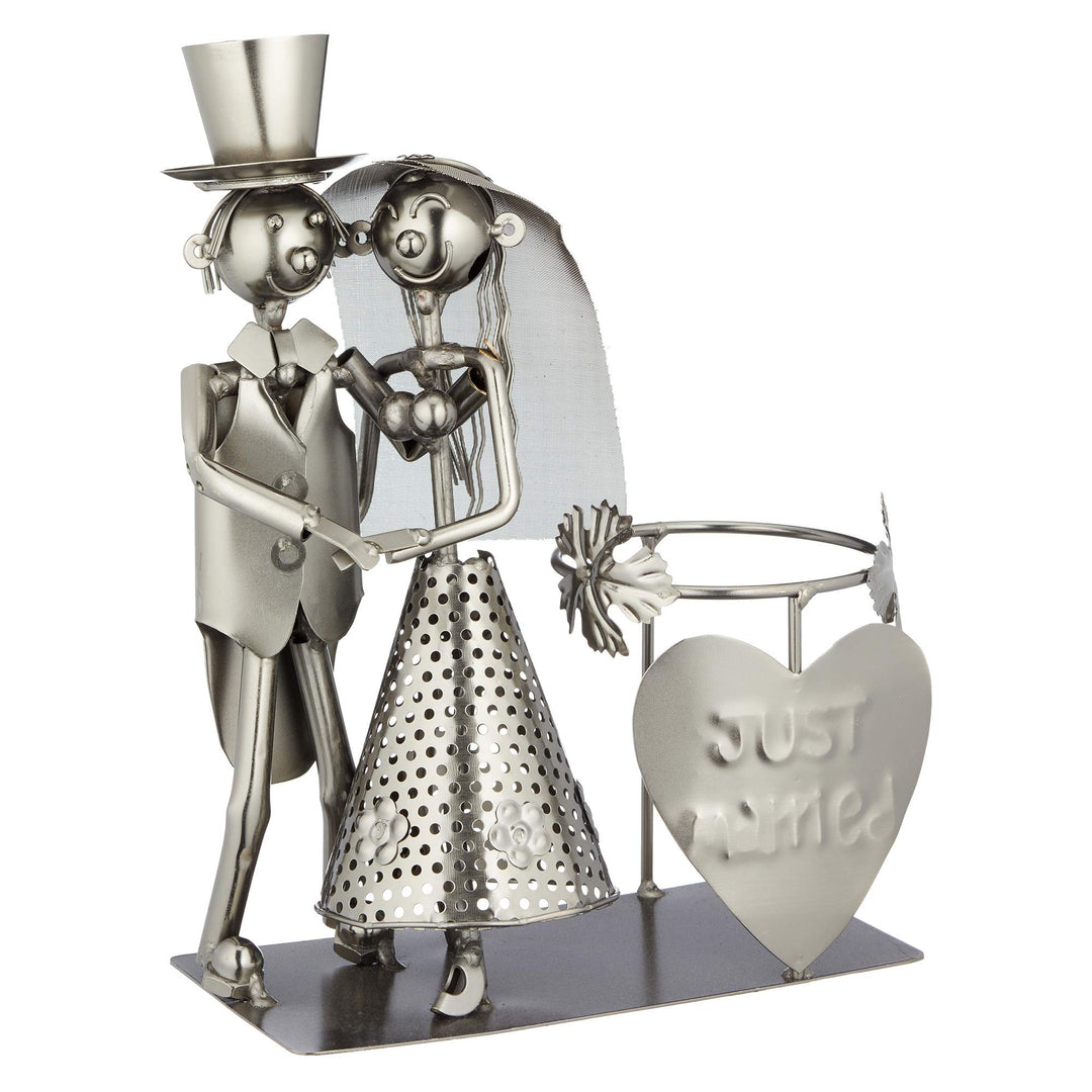 Cepewa Weinflaschenhalter Brautpaar Flaschenhalter Flasche Flaschenständer Hochzeit