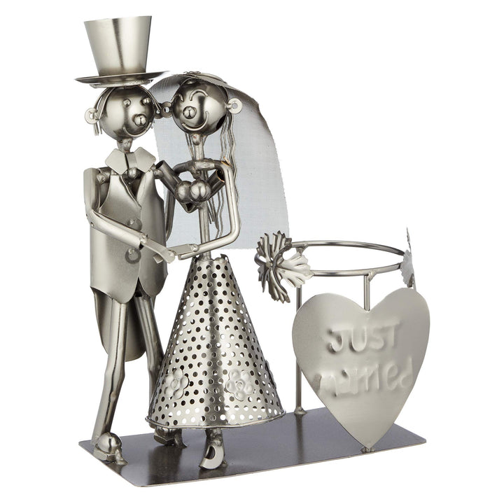 Cepewa Weinflaschenhalter Brautpaar Flaschenhalter Flasche Flaschenständer Hochzeit