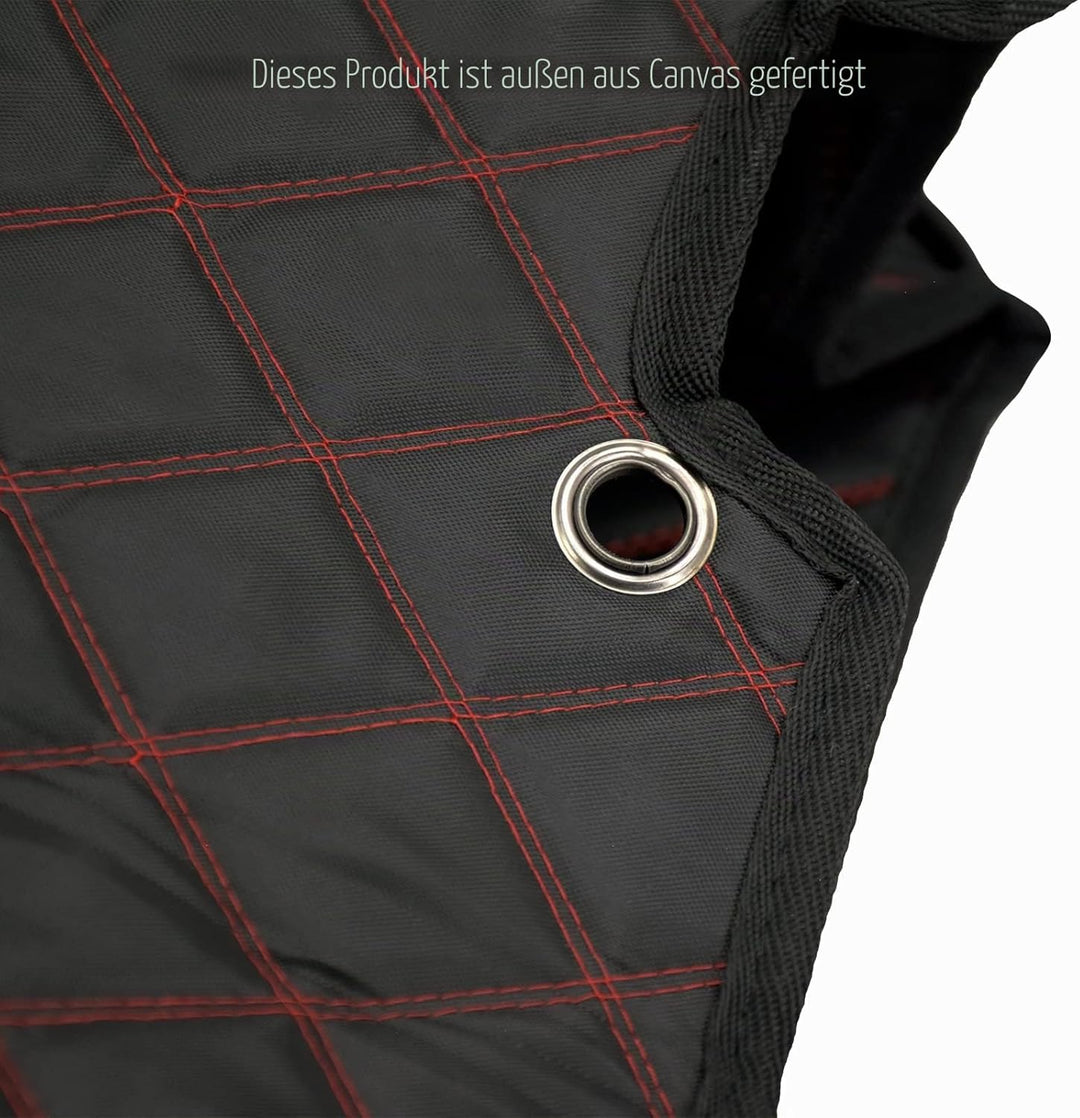 HDBUBALUS Ungedehnte Saddlebag Liner Einsätze Red Thread kompatibel mit Harley 2014-2021 1 Paar Rote