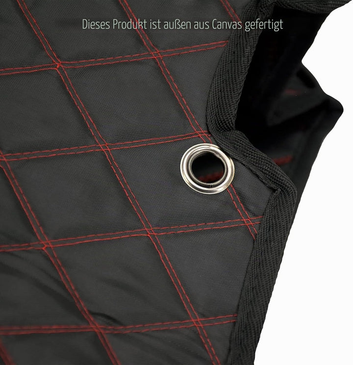 HDBUBALUS Ungedehnte Saddlebag Liner Einsätze Red Thread kompatibel mit Harley 2014-2021 1 Paar Rote