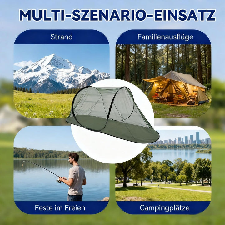 Pop Up Moskitonetz, Aartner 200 * 72 * 70 cm Moskitonetz Zelt, Faltbares Netz Reise Ohne Aufhängung,