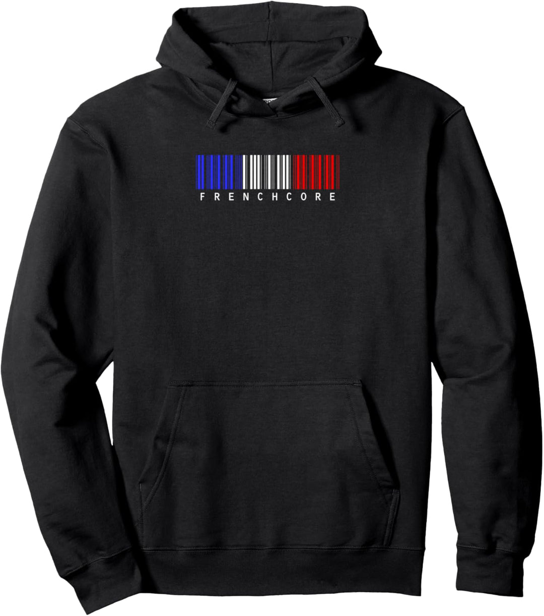 Frenchcore Hardcore Strichcode Festival Gabber Rave, French Pullover Hoodie