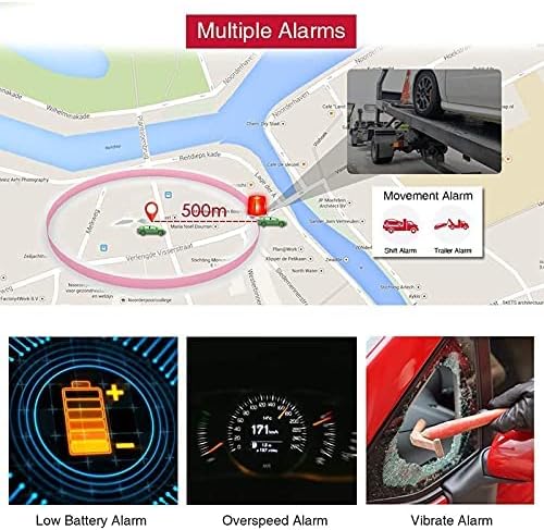 TKMARS Auto GPS Tracker GPS für Auto 160 Tage Standby-Zeit, Starker Magnetismus, Wasserdicht, mit Ko
