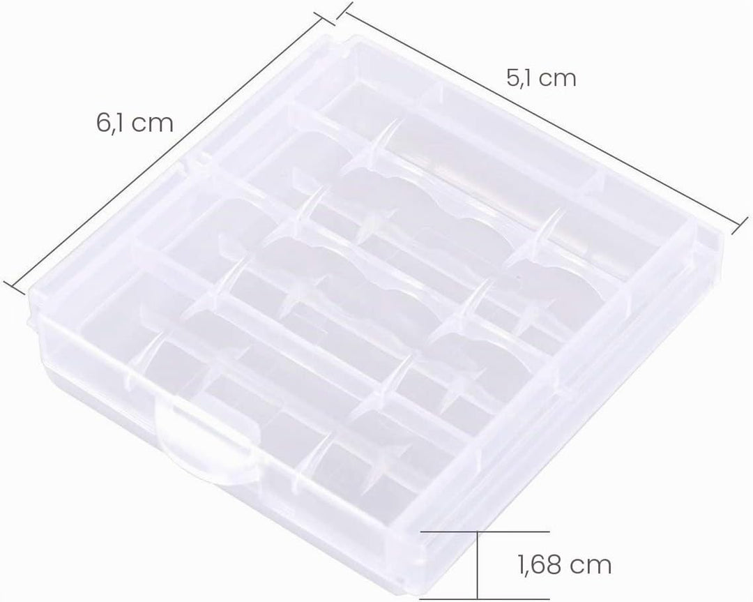 GTIWUNG 100 Stück 2AA Batteriehalter Gehäuse Kunststoff Akku Aufbewahrungsbox, Halterung 2aa Batteri