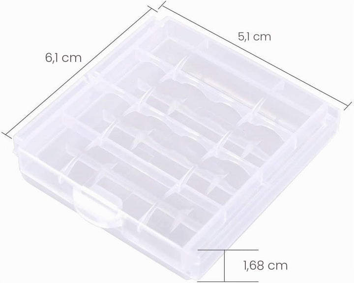 GTIWUNG 100 Stück 2AA Batteriehalter Gehäuse Kunststoff Akku Aufbewahrungsbox, Halterung 2aa Batteri