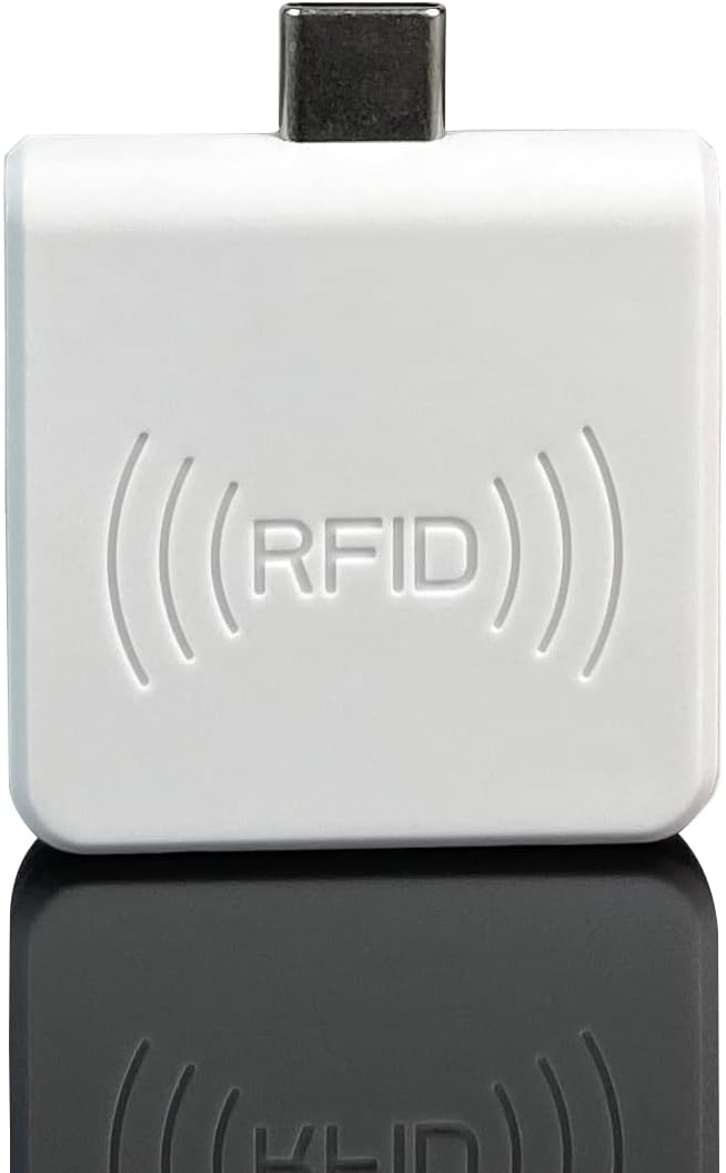 Mobiles RFID-Lesegerät für Smartphones, Micro-USB-Schnittstelle, Benutzerfreundliches Lesegerät für