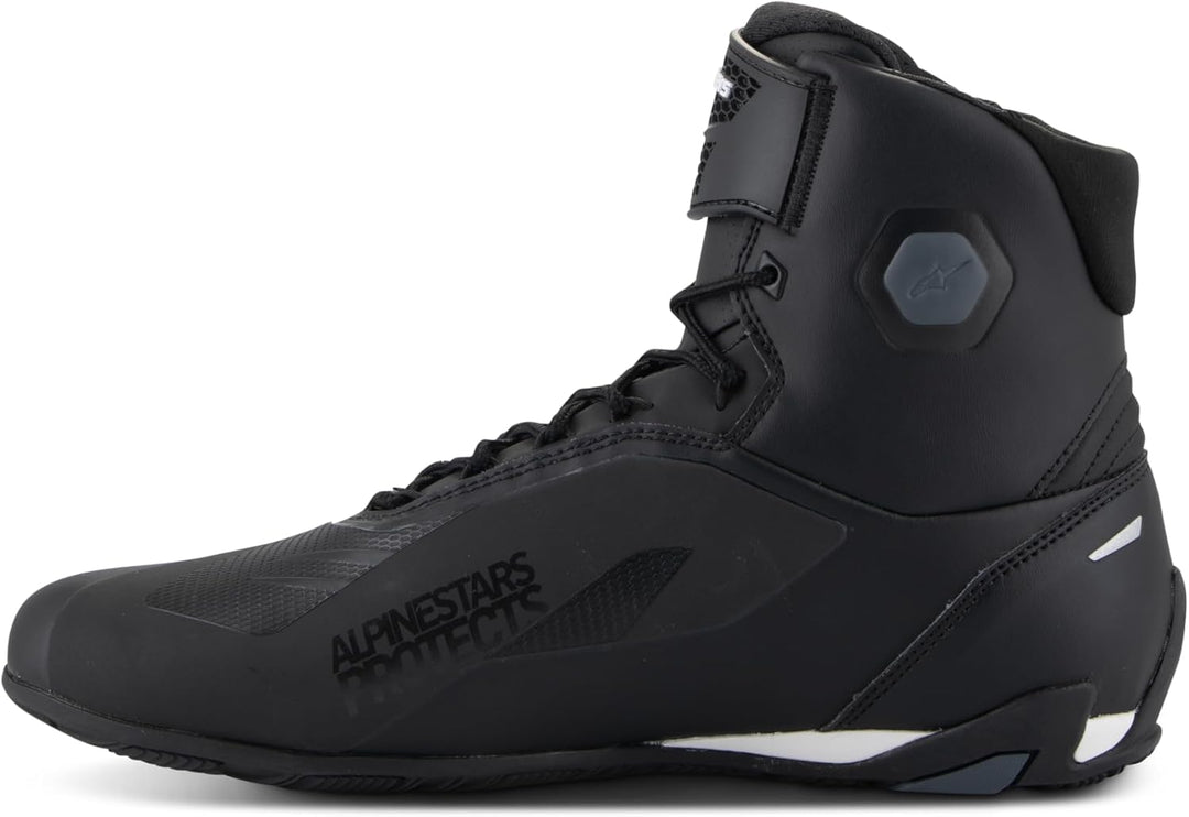 Alpinestars Faster-4 Motorcycle Shoes, Lightweight &amp; Breathable, Seamless Knitted Construction &amp; Adv