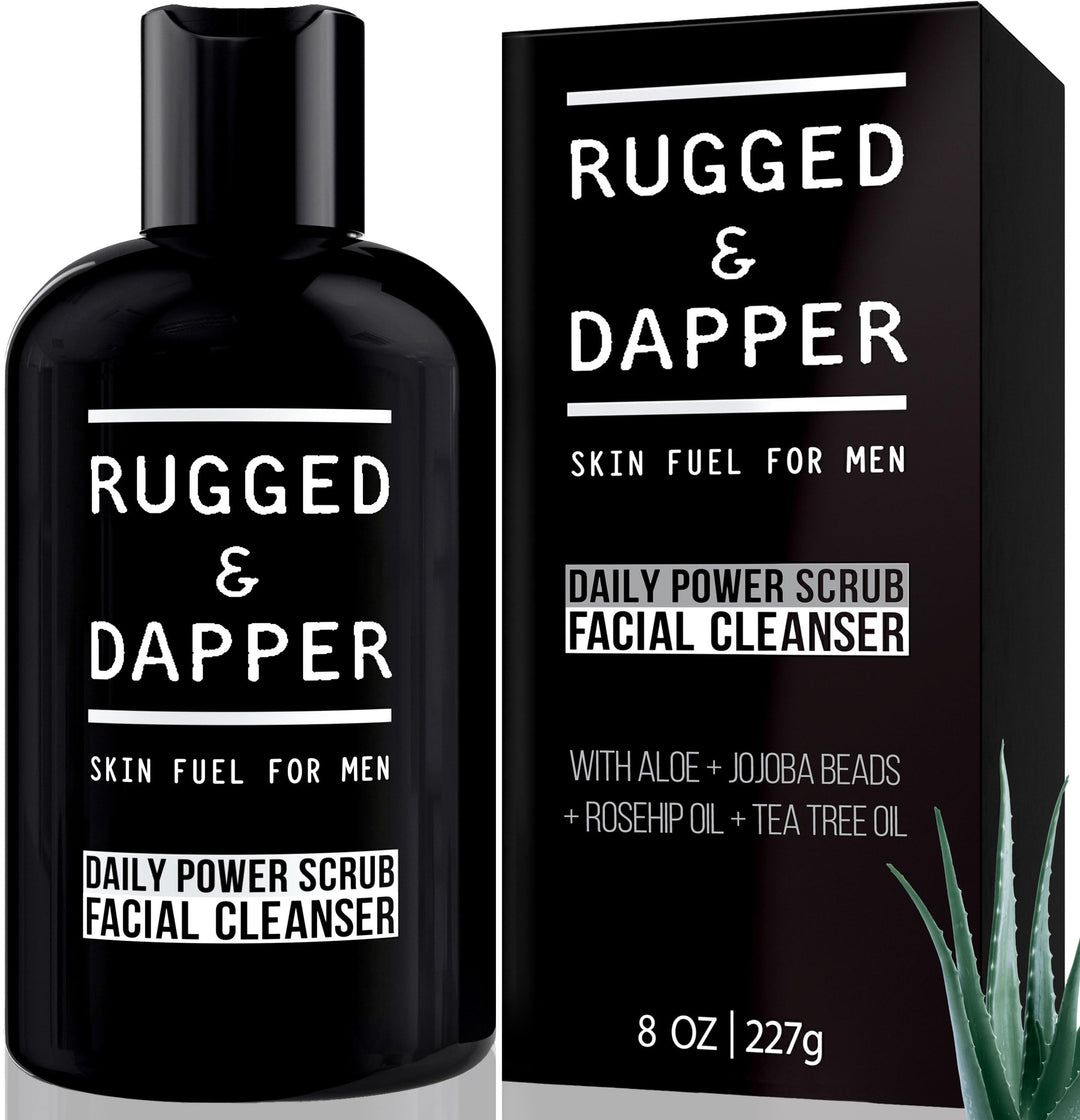 RUGGED &amp; DAPPER Peeling und Gesichtsreiniger für Männer 237 ml