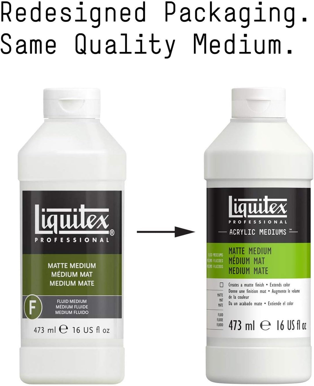 Liquitex 5116 Professional mattes Medium für Acrylfarben, verleiht Farben eine seidenmatte Oberfläch