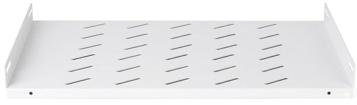 19 Zoll Fachboden für 600mm Tiefe Wandschränke - 1HE Weiss - Weiss - Traglast 20 kg, 514 mm tiefe