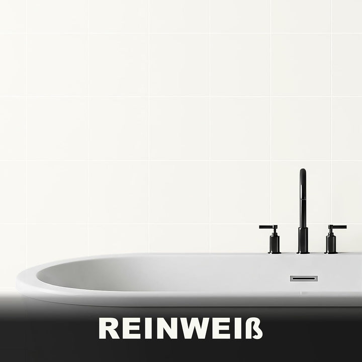 WO-WE 2K Fliesenlack Fliesenfarbe Bodenfliesen Reinweiss ähnl. RAL 9010-5Kg Reinweiss ähnl. RAL 9010